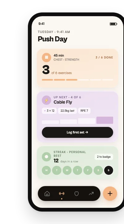 Built by Balmer workout mockup