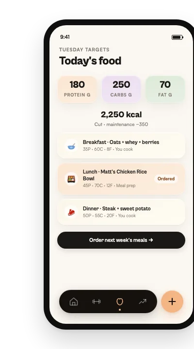 Built by Balmer nutrition mockup